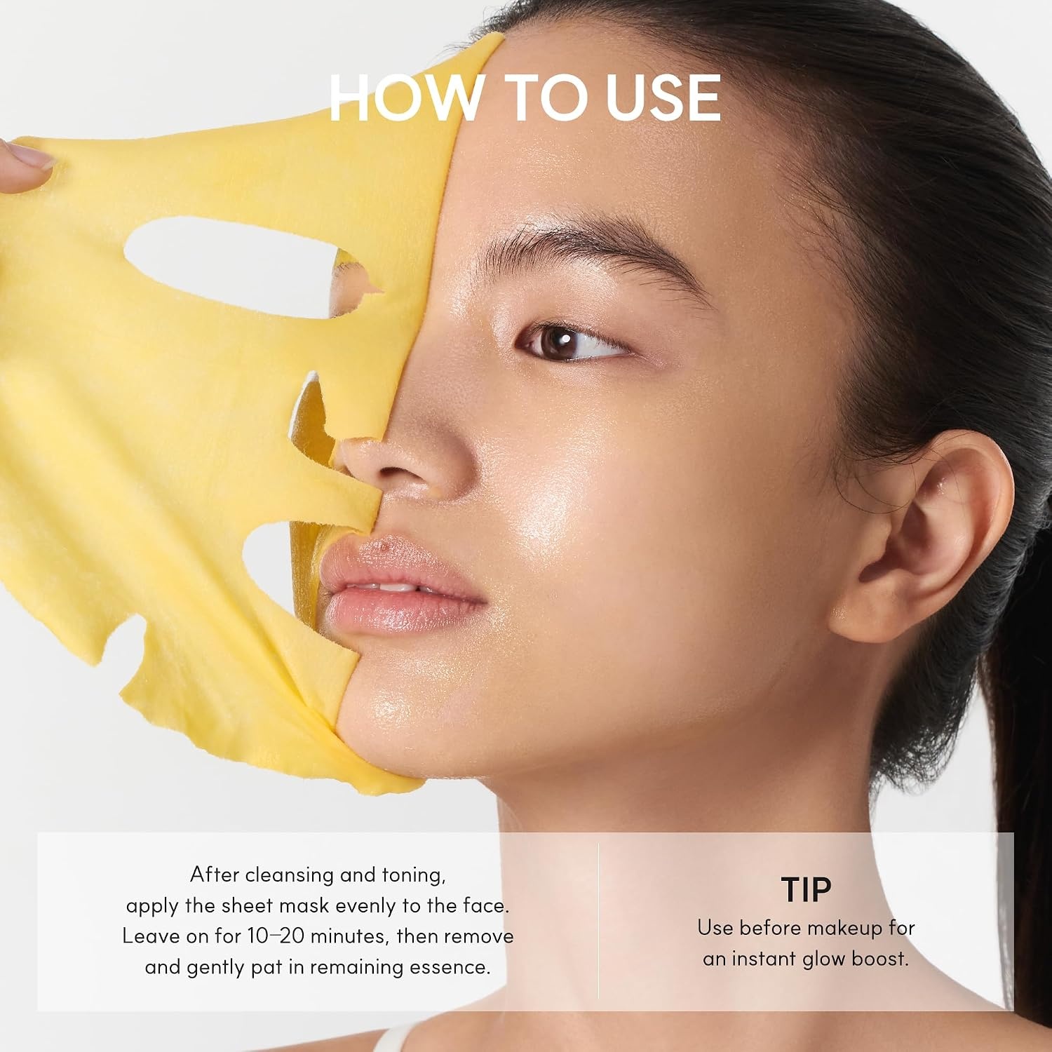 image:imageARENCIA Vitamin C Booster Sheet Mask Hydrating Face Mask with Glutathione amp Niacinamide Supports EvenLooking Skin Tone amp Smooth Texture 5 Sheets