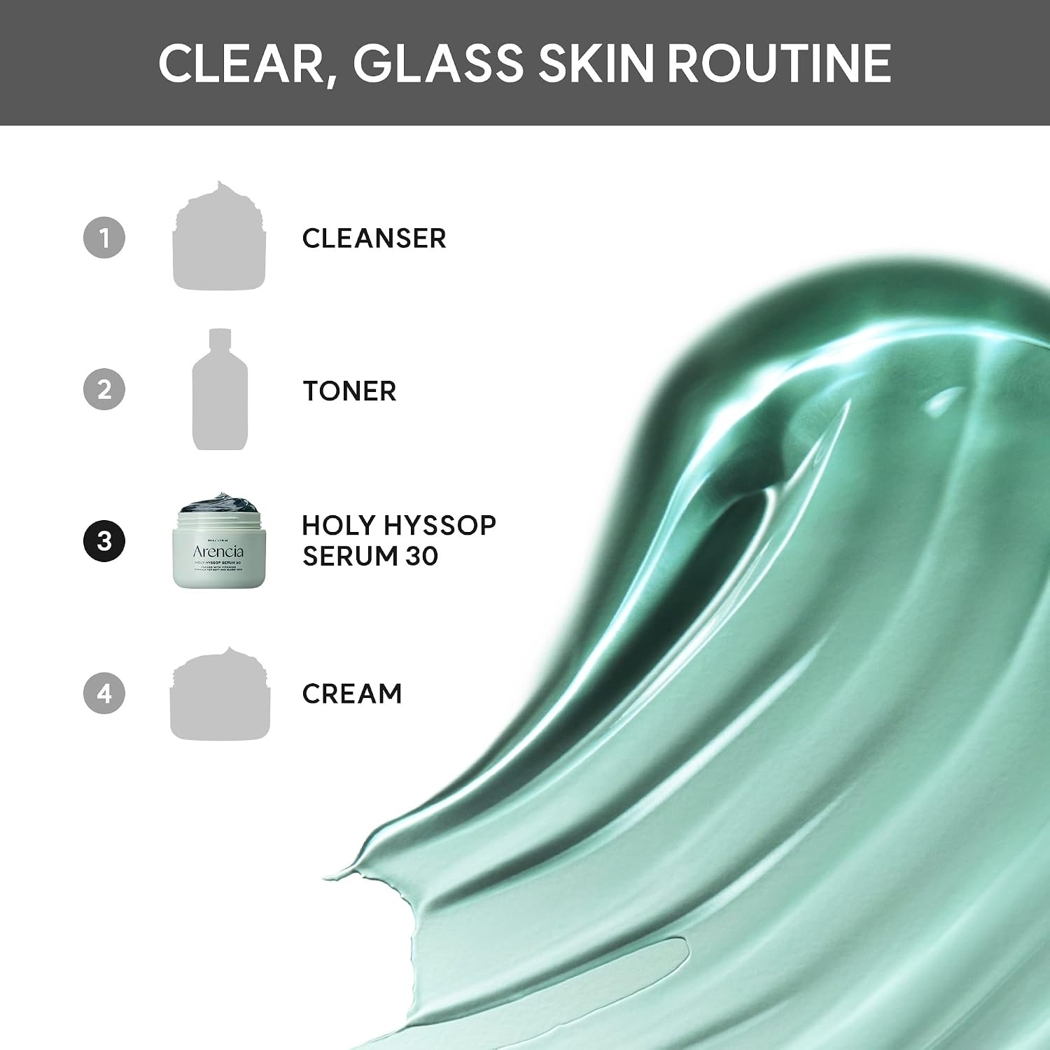 image:imageArencia Glow Hyssop Overnight Face Mask Serum hydrating amp AntiAging Serum for younger looking Korean Glass Skin Vitamin A C E Niacinamide Peptide176 Fl Oz Pack of 1