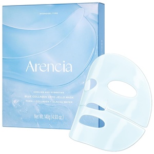 ARENCIA Vita Collagen Radiance Jello Mask, Hydrogel Face Mask with Collagen & Glutathione, Cooling & Hydrating Care for Smooth-Looking Skin, 4 Sheets(PDRN)