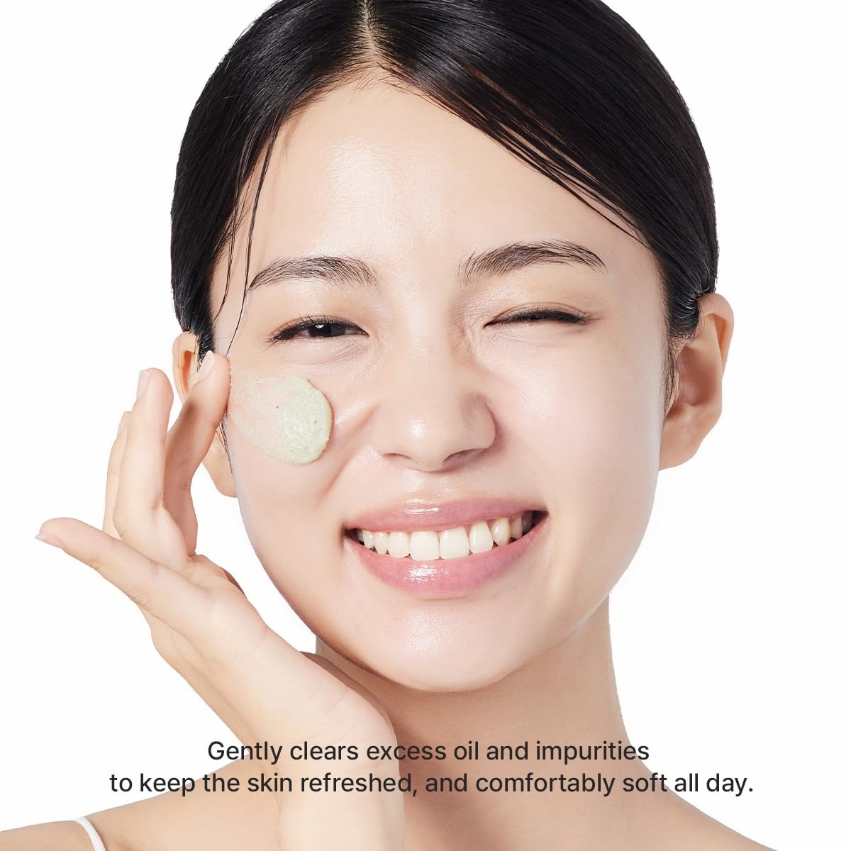 image:imageARENCIA Hyssop Sebum Control Rice Cake Cleanser AHA Tea Tree Face Wash for Oily Combination Skin 150ml 507 fl ozGreen Tea