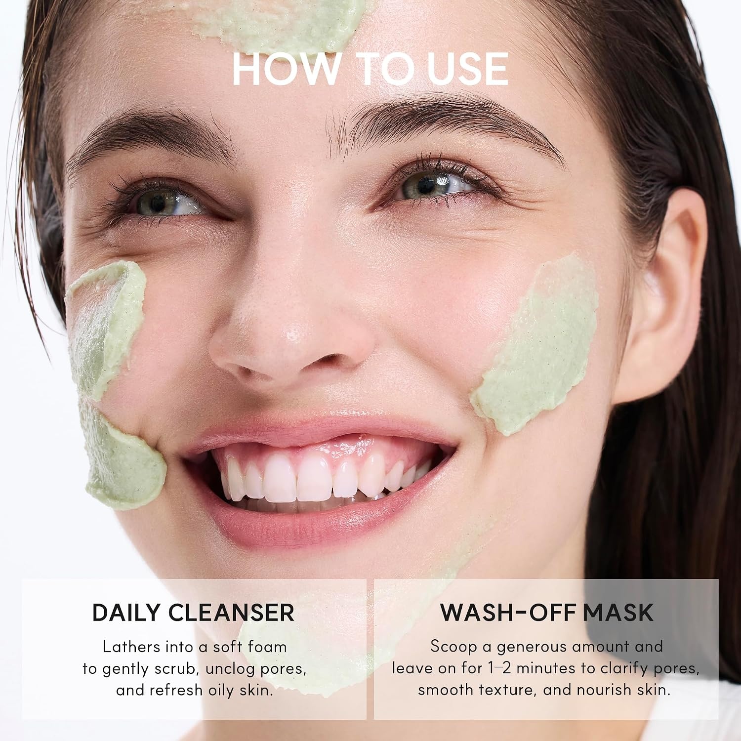 image:imageArencia Black Tea Rice Mochi Face Cleanser DeepCleansing Pore Care Sebum Control Oily Skin 120g 423 ozGreen