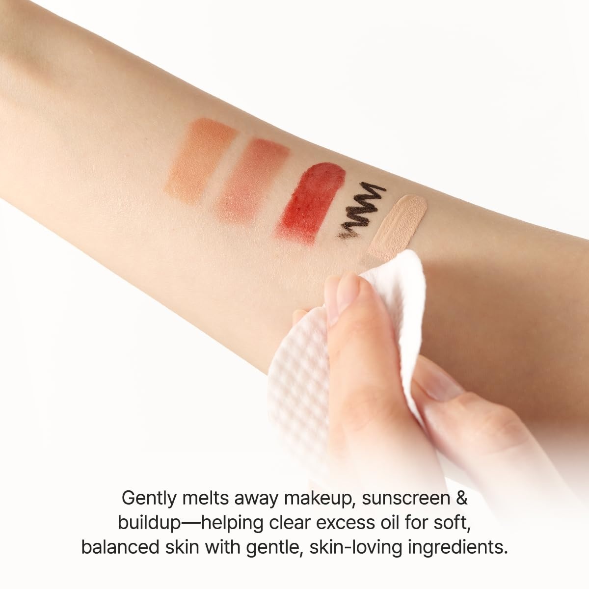 image:imageArencia Pore Melt Cleansing Oil Pad Easy Makeup Removing with Cleansing Wipes with Green Tea Rice Ceramide 50 Pads