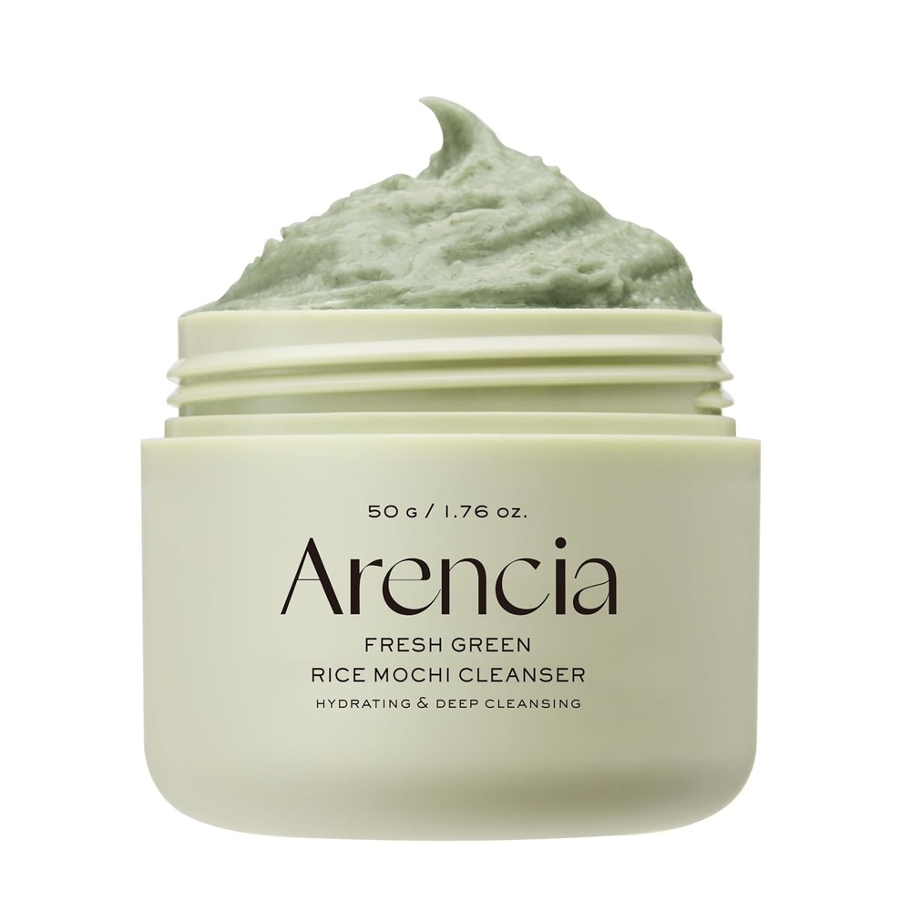 image:imageArencia Black Tea Rice Mochi Face Cleanser DeepCleansing Pore Care Sebum Control Oily Skin 120g 423 ozGreen