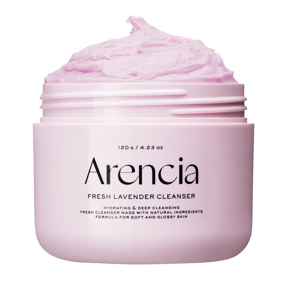 image:imageArencia Black Tea Rice Mochi Face Cleanser DeepCleansing Pore Care Sebum Control Oily Skin 120g 423 ozLavender