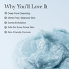 Arencia Black Tea Rice Mochi Face Cleanser, Deep-Cleansing, Pore Care, Sebum Control, Oily Skin 120g (4.23 oz)(Blue Hyssop)