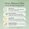 Arencia Pore Melt Cleansing Oil Pad, Easy Makeup Removing with Cleansing Wipes with Green Tea, Rice, Ceramide, 50 Pads
