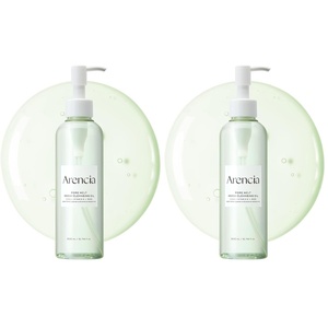 ARENCIA Pore Melt Mochi Makeup-Removing Cleansing Oil, Non-Comedogenic, Rice Amino Acids HD, Vitamin E, Cica, & Ceramide, 6.76 fl oz(6.76 Fl Oz (Pack of 2))