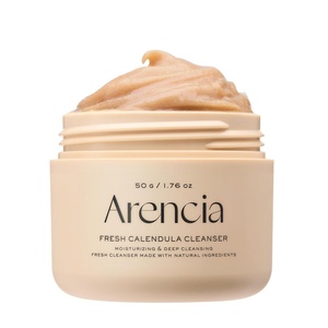 Arencia Black Tea Rice Mochi Face Cleanser, Deep-Cleansing, Pore Care, Sebum Control, Oily Skin 120g (4.23 oz)(Calendula)