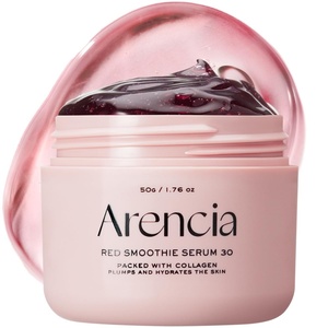 Arencia Overnight Red Smoothie Face Serum, Glowing & Soothing with 30% red collagen, Niacinamide, Peptide, Vitamin E(1.76 Fl Oz (Pack of 1))