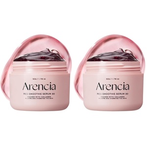 Arencia Overnight Red Smoothie Face Serum, Glowing & Soothing with 30% red collagen, Niacinamide, Peptide, Vitamin E(1.76 Fl Oz (Pack of 2))