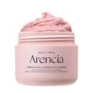 Arencia Rosehip Rice Mochi Face Cleanser & Daily Scrub – Moisturizing, Exfoliating & Deep-Cleansing – All Skin Types with Rice Powder & Rice Water (1.76oz)(Royal Rosehip)