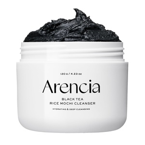 Arencia Rosehip Rice Mochi Face Cleanser & Daily Scrub – Moisturizing, Exfoliating & Deep-Cleansing – All Skin Types with Rice Powder & Rice Water (1.76oz)(Black)